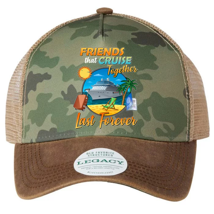 Friends That Cruise Together Last Forever Legacy Tie Dye Trucker Hat