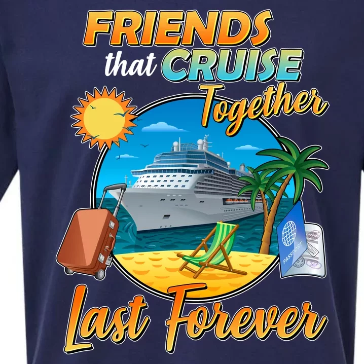 Friends That Cruise Together Last Forever Sueded Cloud Jersey T-Shirt