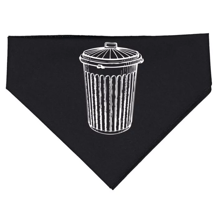 Fun Trash Can Meaningful Gift Garbage Day USA-Made Doggie Bandana