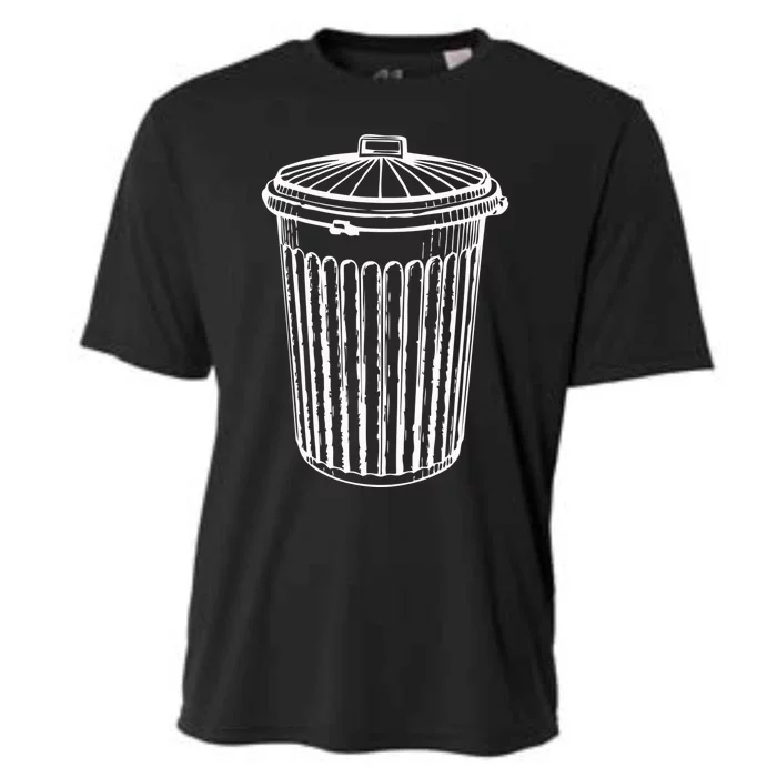 Fun Trash Can Meaningful Gift Garbage Day Cooling Performance Crew T-Shirt