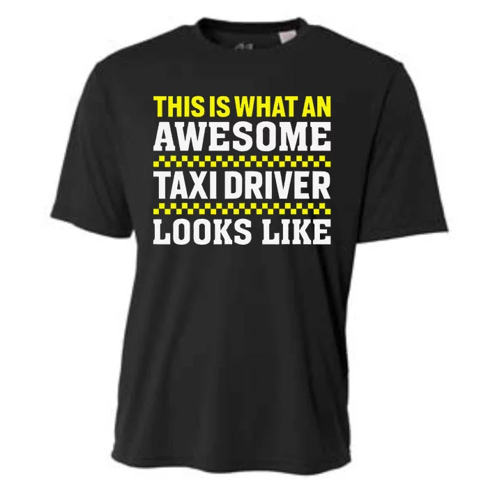 Funny Taxi Driver Art Cab Driver Taxi Passengers Cooling Performance Crew T-Shirt