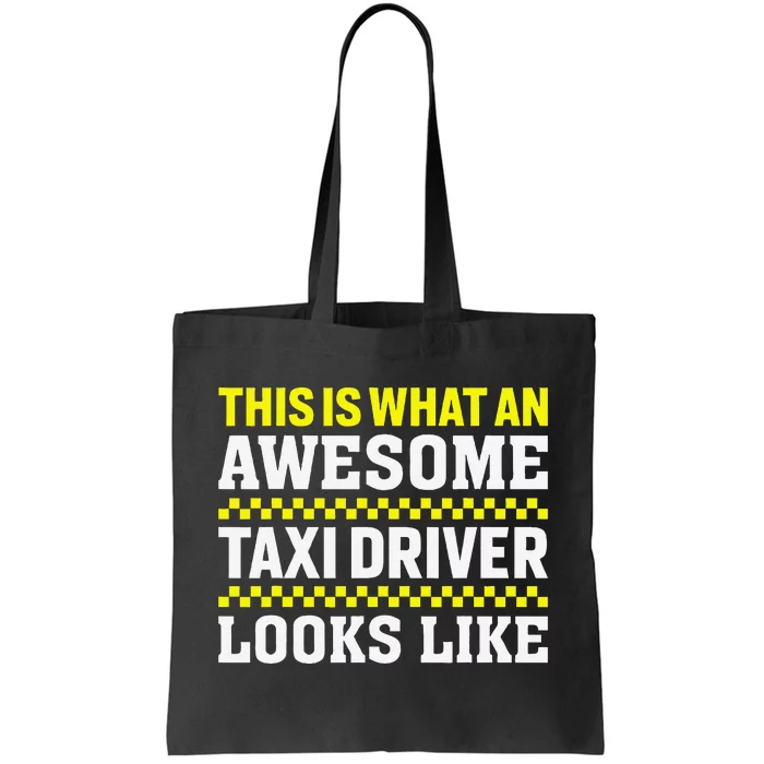 Funny Taxi Driver Art Cab Driver Taxi Passengers Tote Bag