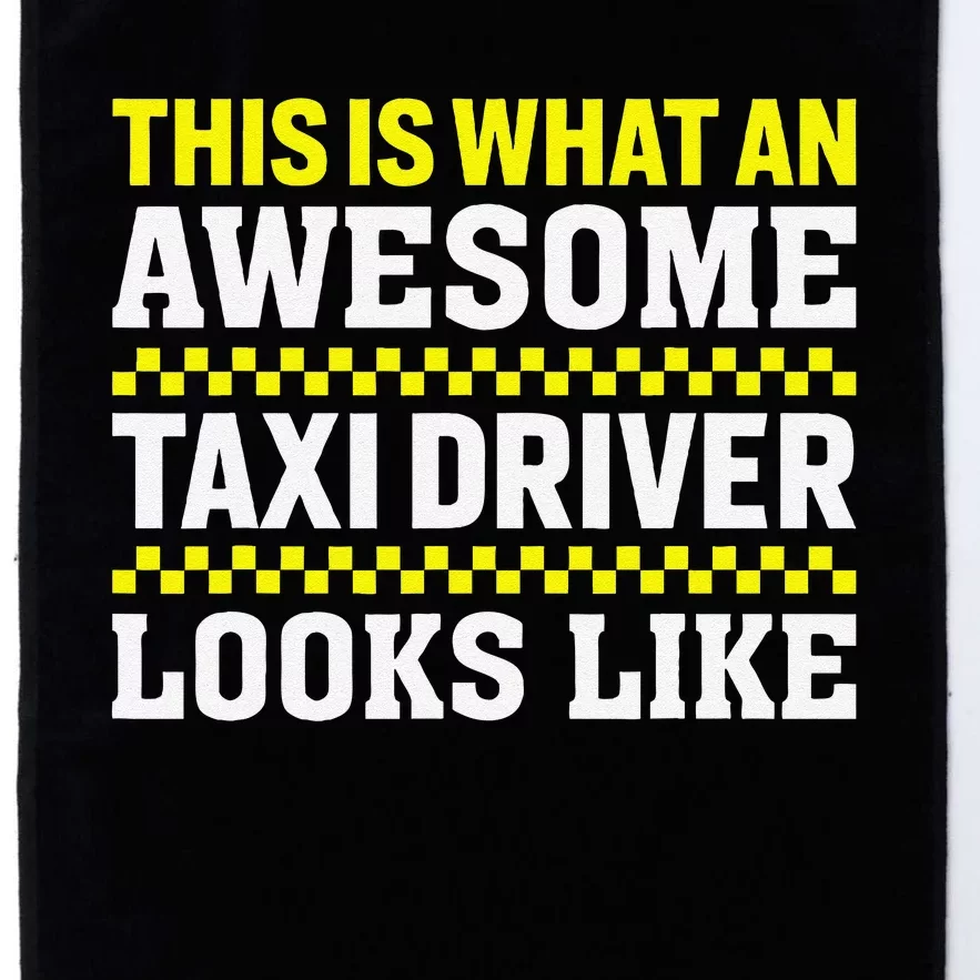 Funny Taxi Driver Art Cab Driver Taxi Passengers Platinum Collection Golf Towel