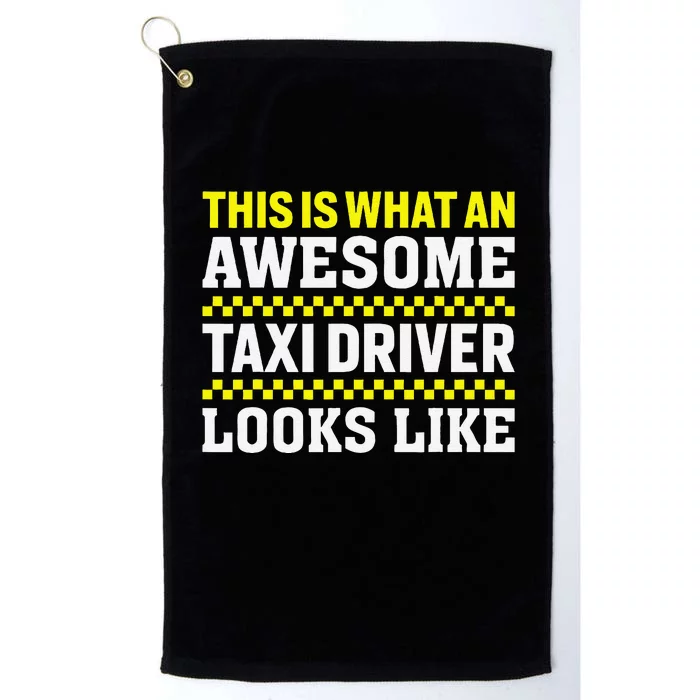 Funny Taxi Driver Art Cab Driver Taxi Passengers Platinum Collection Golf Towel