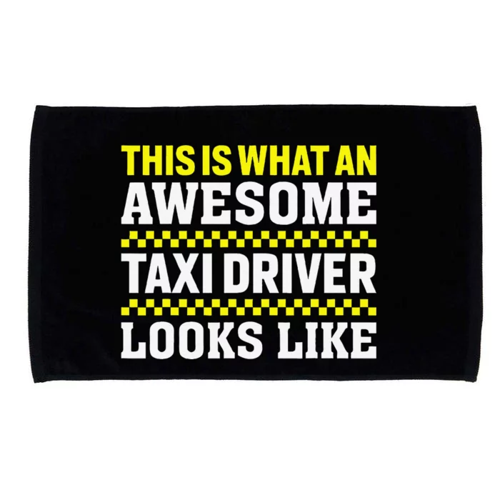 Funny Taxi Driver Art Cab Driver Taxi Passengers Microfiber Hand Towel