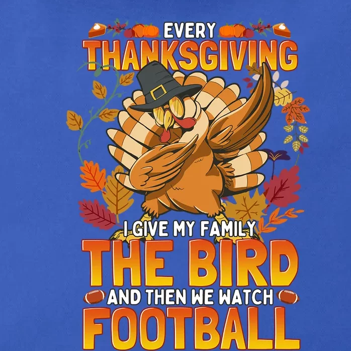 Funny Thanksgiving Dabbing Turkey And Football Saying Meaningful Gift Zip Tote Bag