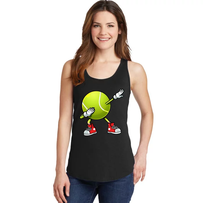 Funny Tennis Dab Ball Player Racket Sports Fan Dabbing Ladies Essential Tank