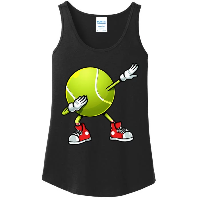 Funny Tennis Dab Ball Player Racket Sports Fan Dabbing Ladies Essential Tank