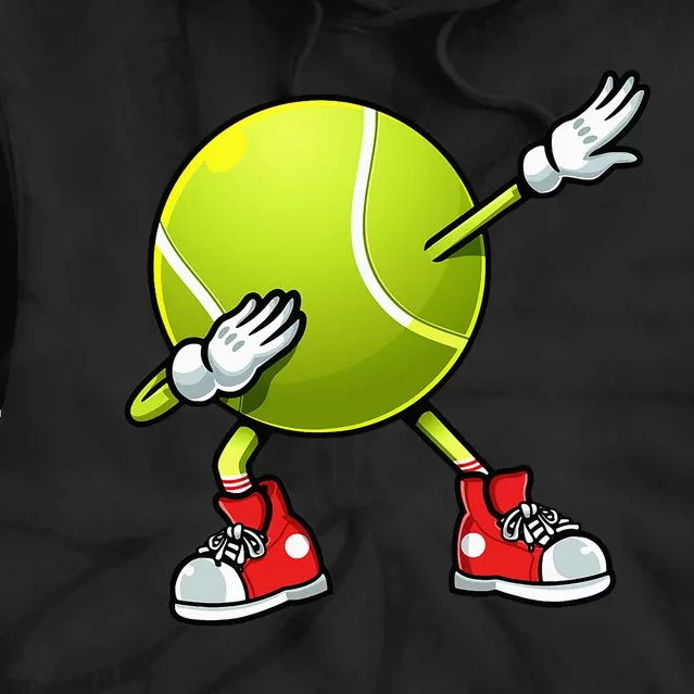 Funny Tennis Dab Ball Player Racket Sports Fan Dabbing Tie Dye Hoodie