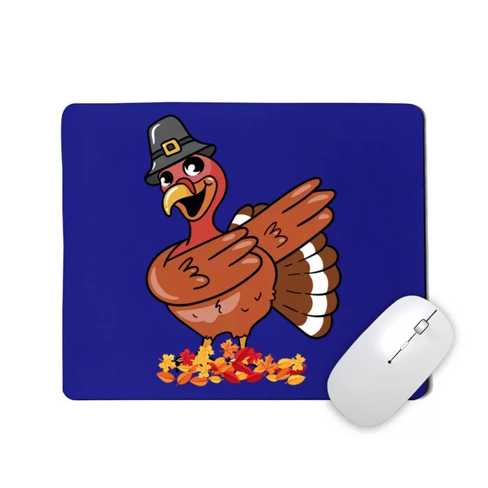 Funny Thanksgiving Dabbing Turkey Food Joke Fall Gift Mousepad