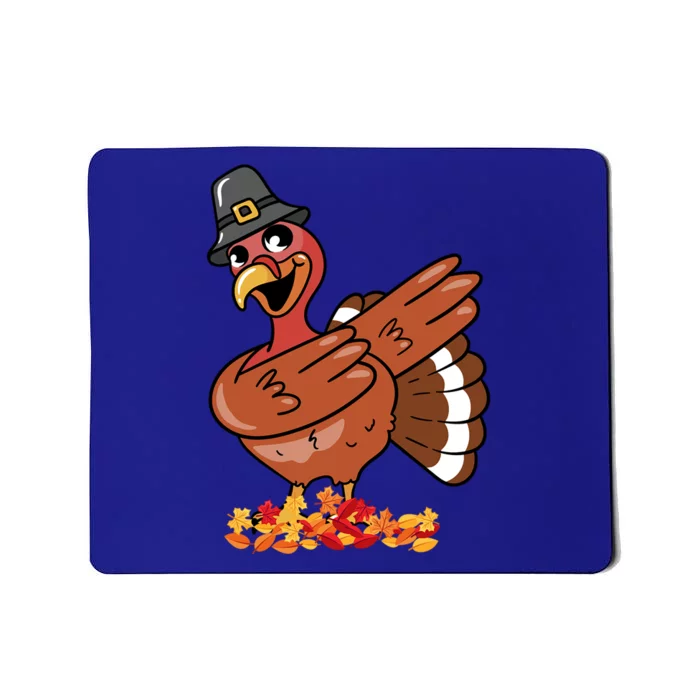 Funny Thanksgiving Dabbing Turkey Food Joke Fall Gift Mousepad