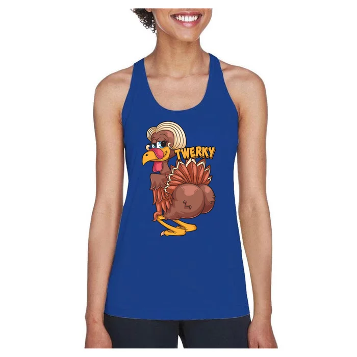 Funny Twerky Dance Cute Love Twerk Dancing Thanksgiving Gift Sweatshir Women's Racerback Tank