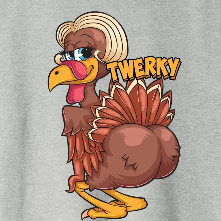 Funny Twerky Dance Cute Love Twerk Dancing Thanksgiving Gift Sweatshir Women's Crop Top Tee