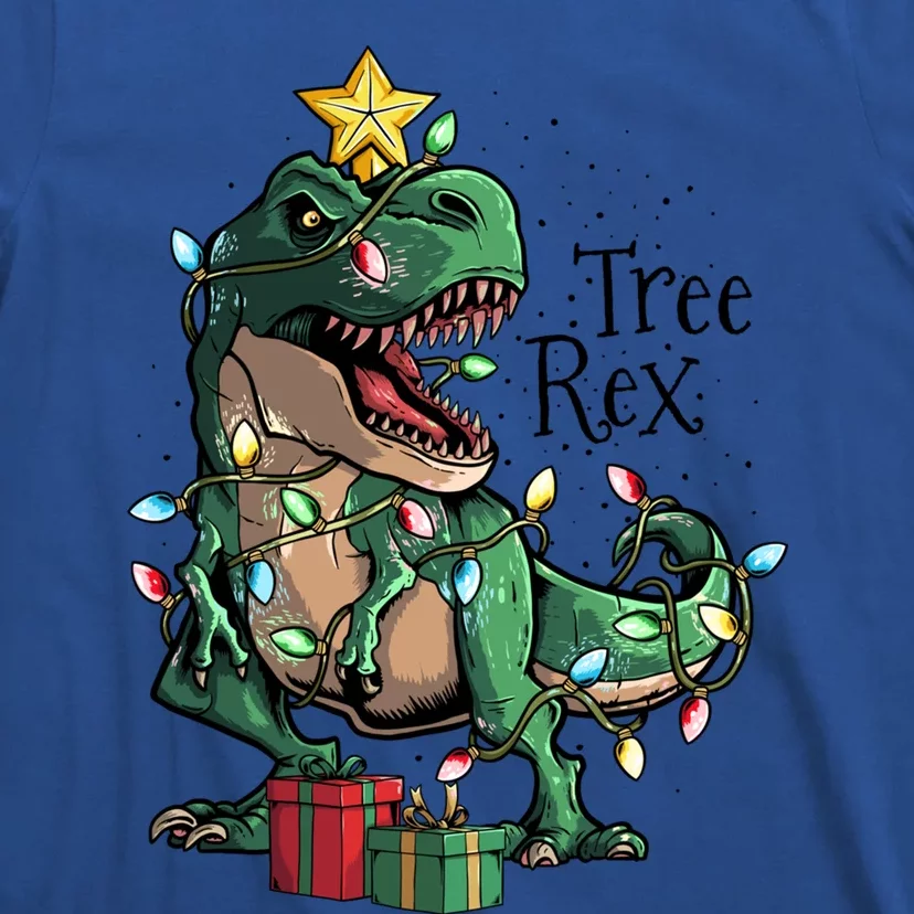 Funny Trex Dinosaur Christmas Tree Rex Gift T-Shirt