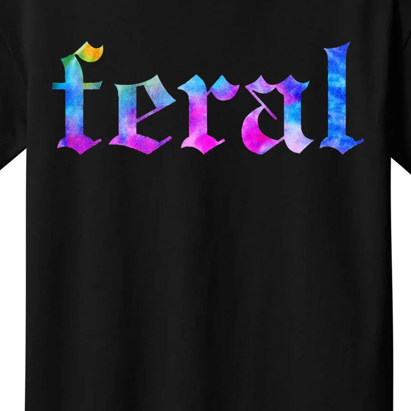 Feral Tie Dye Kids T-Shirt