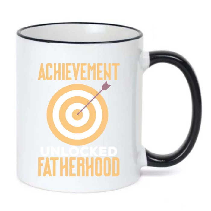 First Time Dad Fathers Day Achievet Unlocked Fatherhood Gift Black Color Changing Mug