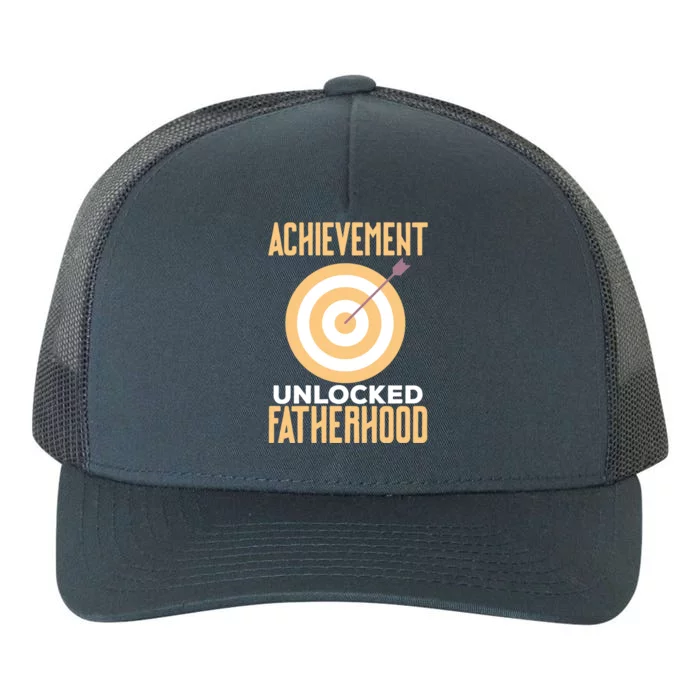 First Time Dad Fathers Day Achievet Unlocked Fatherhood Gift Yupoong Adult 5-Panel Trucker Hat