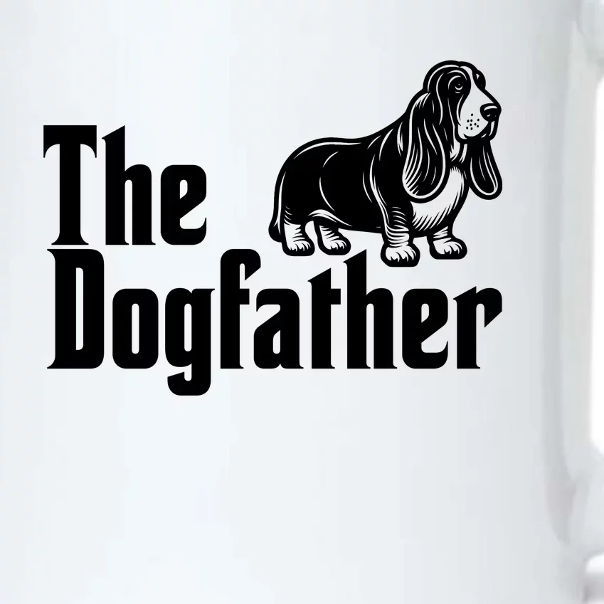 Funny The Dogfather Bassett Hound Lover Black Color Changing Mug