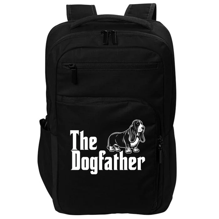 Funny The Dogfather Bassett Hound Lover Impact Tech Backpack