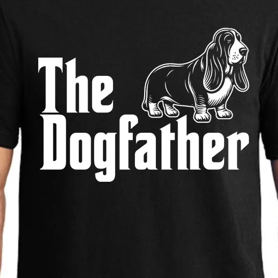 Funny The Dogfather Bassett Hound Lover Pajama Set