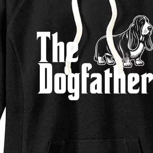 Funny The Dogfather Bassett Hound Lover Women's Fleece Hoodie