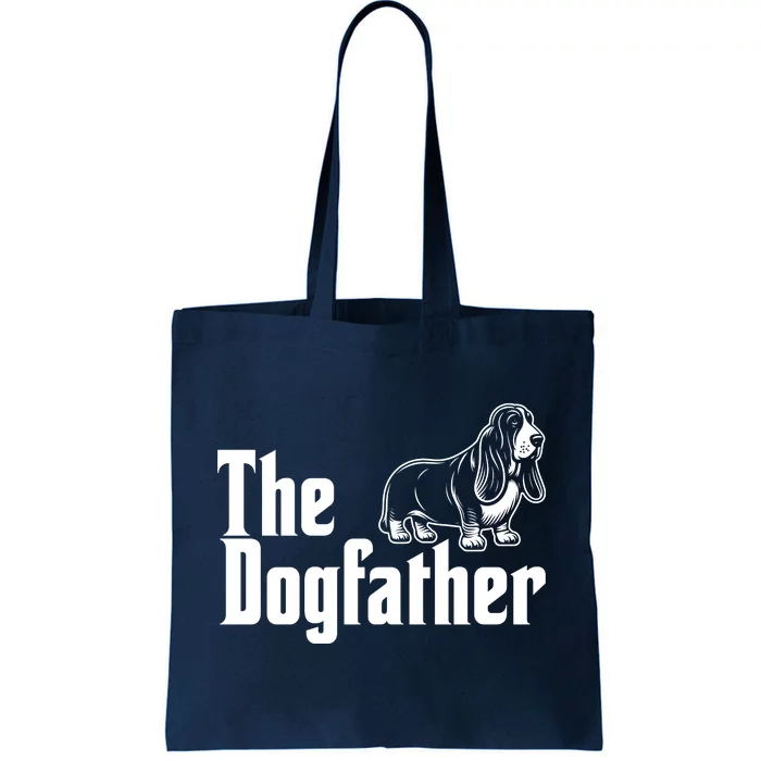 Funny The Dogfather Bassett Hound Lover Tote Bag