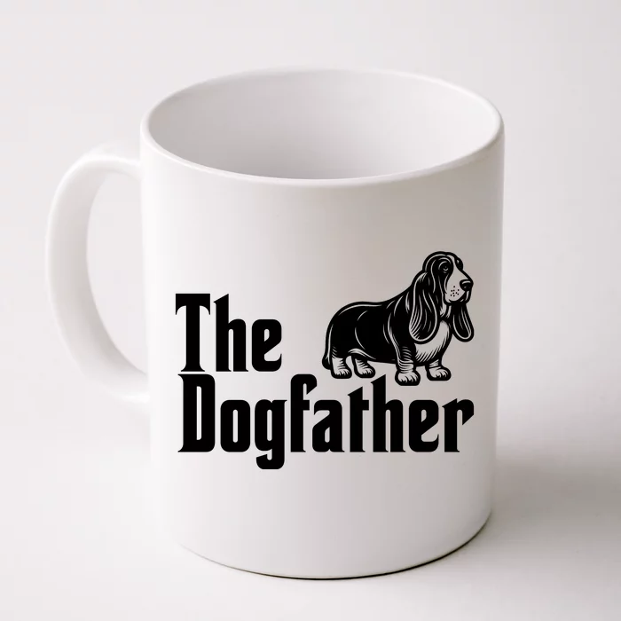 Funny The Dogfather Bassett Hound Lover Front & Back Coffee Mug