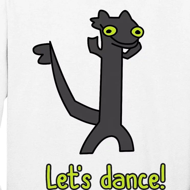 Funny Toothless Dance Meme LetS Dance Tall Long Sleeve T-Shirt