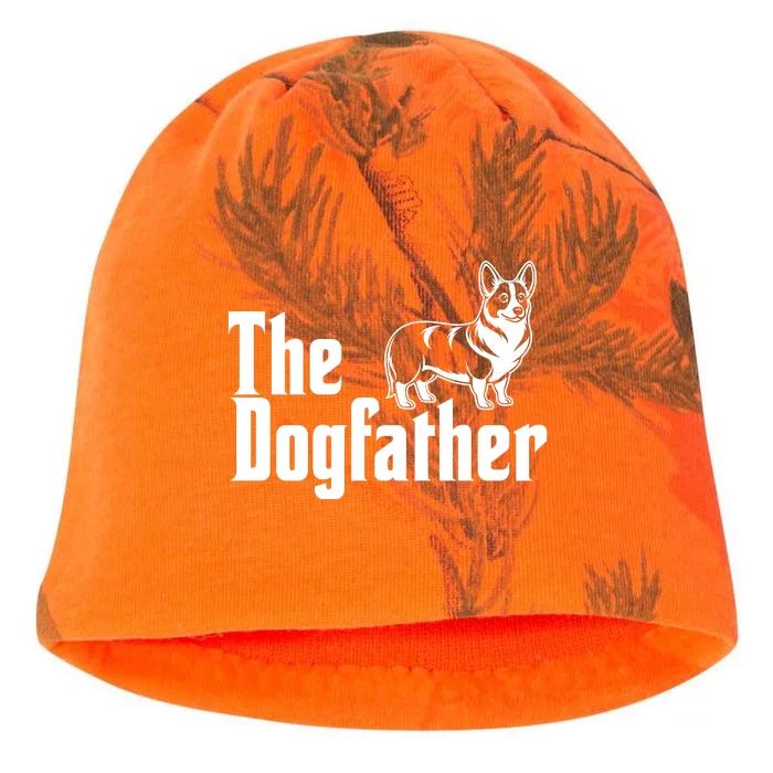 Funny The Dogfather Corgi Lover Kati - Camo Knit Beanie