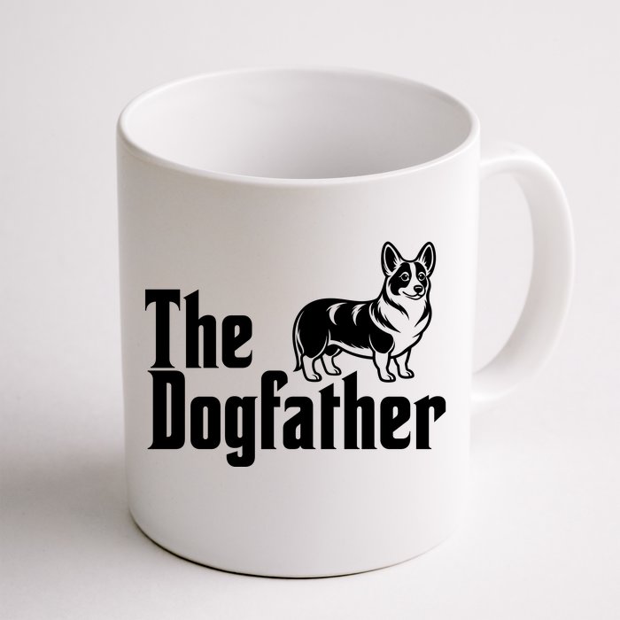 Funny The Dogfather Corgi Lover Front & Back Coffee Mug