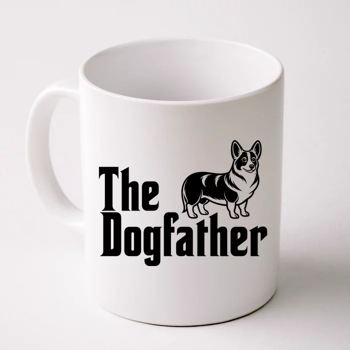 Funny The Dogfather Corgi Lover Front & Back Coffee Mug