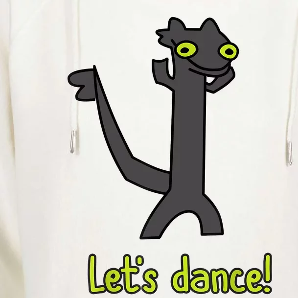 Funny Toothless Dance Meme LetS Dance Womens Funnel Neck Pullover Hood