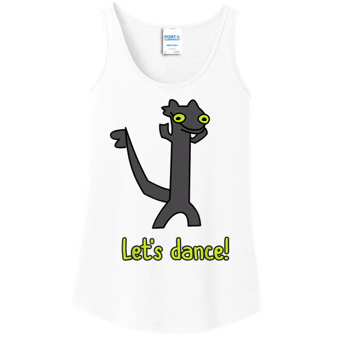 Funny Toothless Dance Meme LetS Dance Ladies Essential Tank