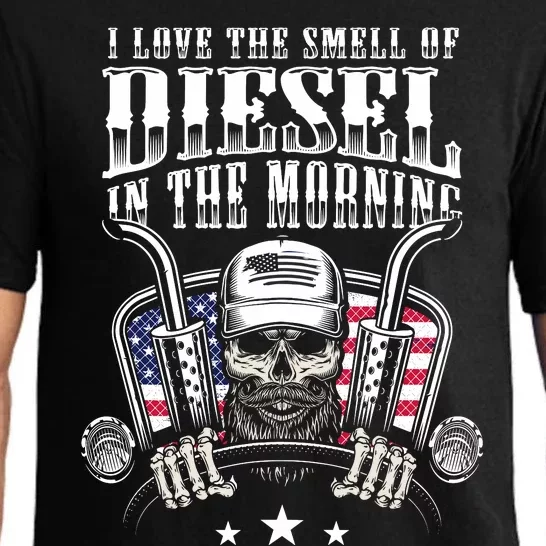 Funny Truck Driver Gift For I Love The Smell Of Diesel Pajama Set