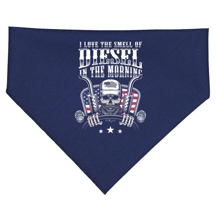 Funny Truck Driver Gift For I Love The Smell Of Diesel USA-Made Doggie Bandana