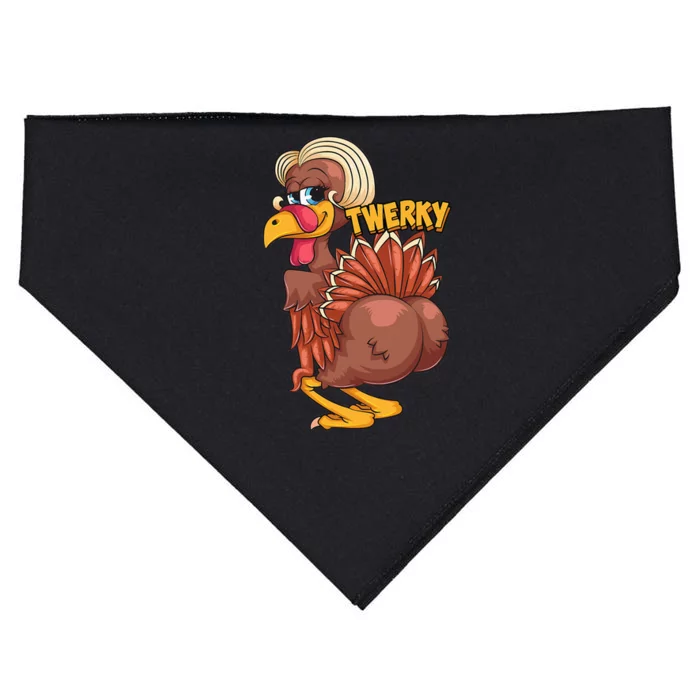 Funny Twerky Dance Cute Love Twerk Dancing Thanksgiving Gift USA-Made Doggie Bandana