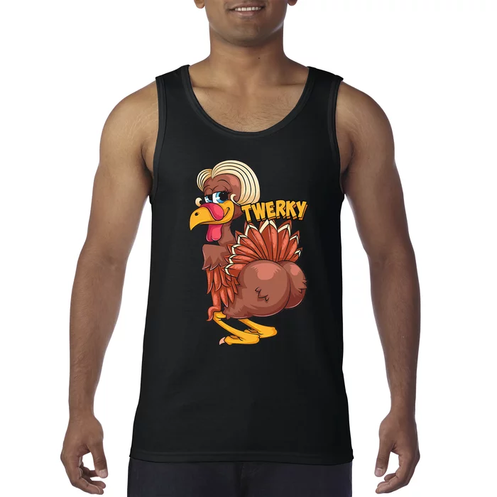 Funny Twerky Dance Cute Love Twerk Dancing Thanksgiving Gift Tank Top