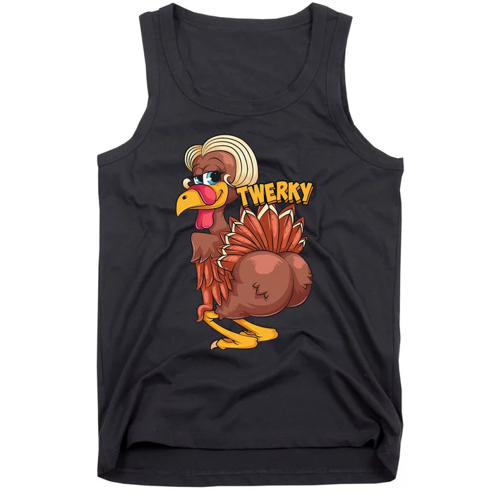 Funny Twerky Dance Cute Love Twerk Dancing Thanksgiving Gift Tank Top