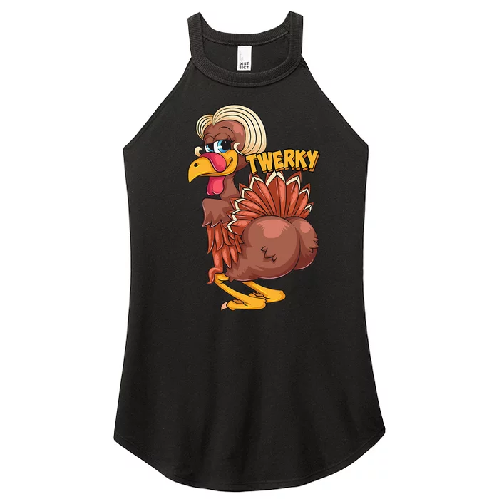 Funny Twerky Dance Cute Love Twerk Dancing Thanksgiving Gift Women’s Perfect Tri Rocker Tank