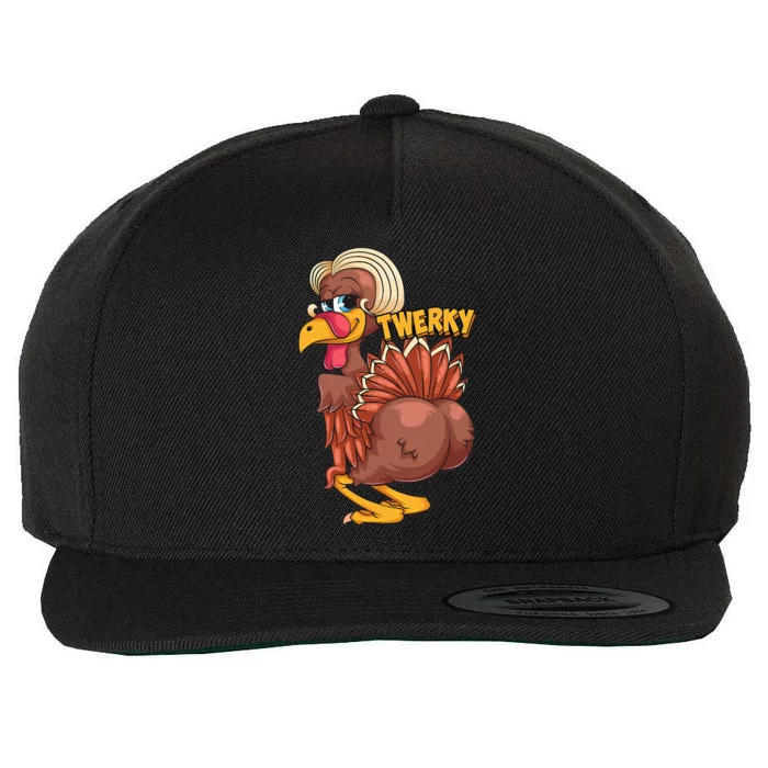 Funny Twerky Dance Cute Love Twerk Dancing Thanksgiving Gift Wool Snapback Cap