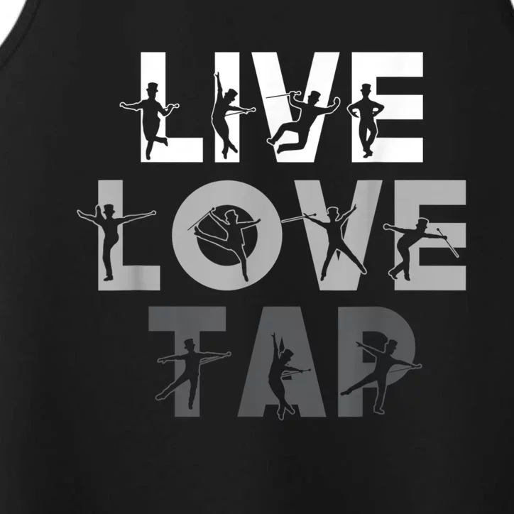 Funny Tap Dancing Design Live Love Tap Dance Performance Tank