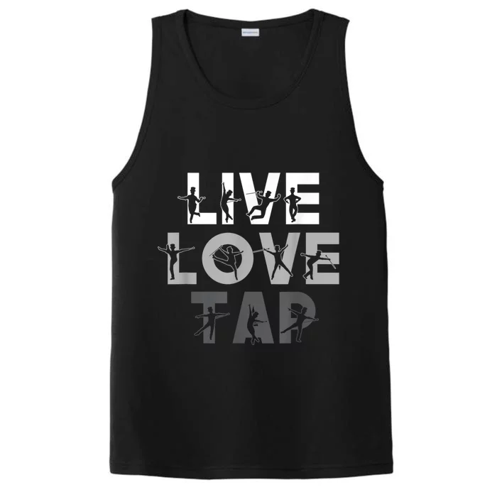 Funny Tap Dancing Design Live Love Tap Dance Performance Tank