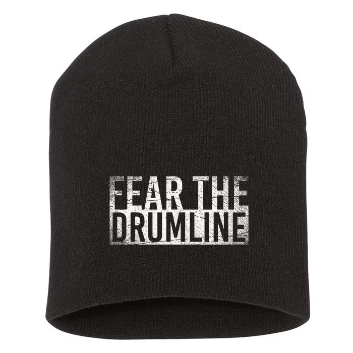 Fear The Drumline Drums Short Acrylic Beanie