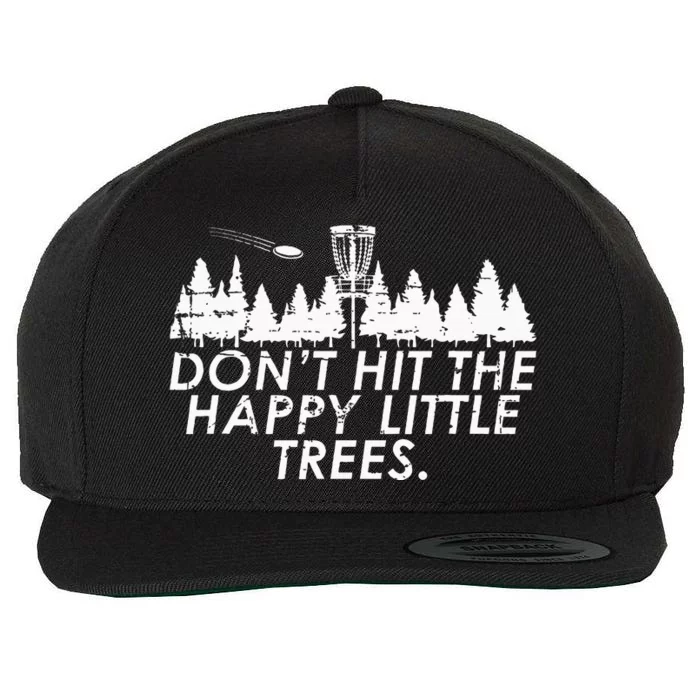 Funny Trees Disc Golf Perfect Wool Snapback Cap