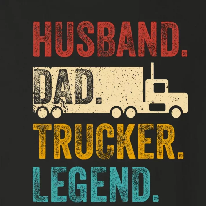 Funny Truck Driver Trucking Men Husband Dad Trucker Legend Toddler Long Sleeve Shirt