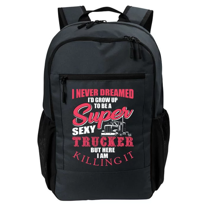 Funny Truck Driver Gift Semi Big Rig Trucking Trailer Truck Gift Daily Commute Backpack