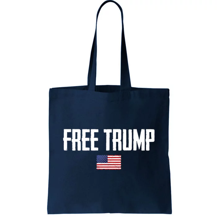 Free Trump Donald Trump Indictment American Flag Tote Bag