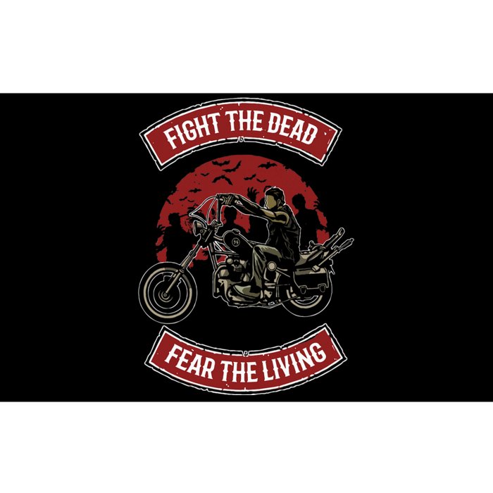 Fight The Dead Fear The Living Scary Zombies Zombie Scary Bumper Sticker