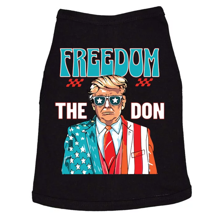 Freedom The Don Donald Trump Daddy President Doggie Tank