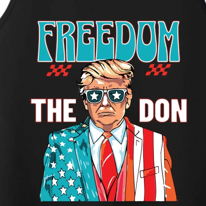 Freedom The Don Donald Trump Daddy President Performance Tank